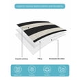 thumbnail image 5 of Quilts Twin Size, Black Beige Striped Soft Comforter Bedding Set for Bed, Vintage Geometric Line Simple Lightweight Quilted Bedspread with Pillow Cover(2 Pieces) for All Season, 68x86 Inch, 5 of 6
