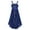 Navy Blue, variant on YONGHS Kids Girls Glitter Dress Evening Ball Party Gown 6-16 Burgundy 16