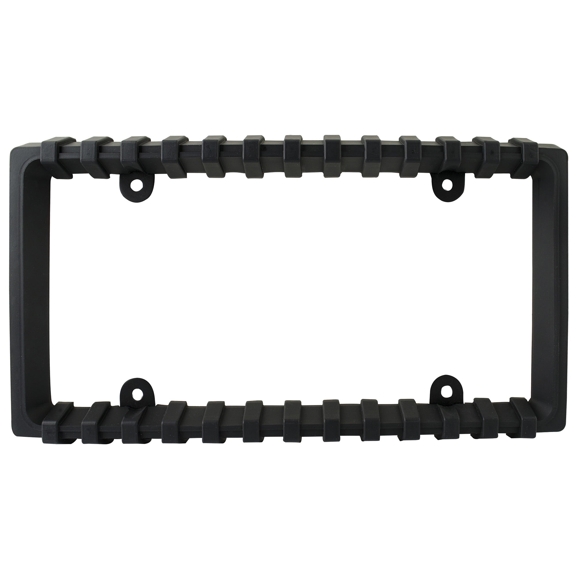 Custom Accessories License Plate Frame Bumper Guard, Black