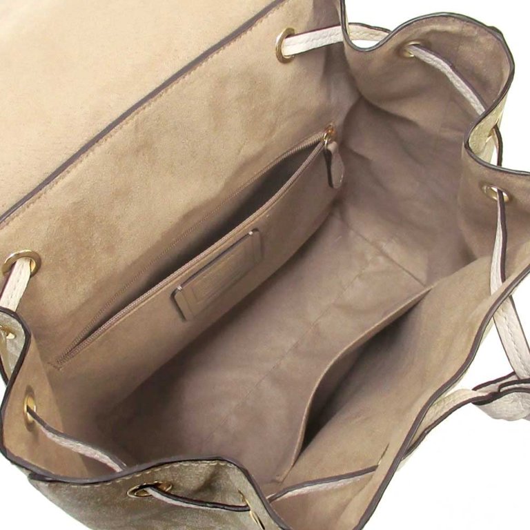 Coach Kleo Backpack, Signature Canvas and Leather, Beige, 11  display picture 3