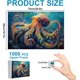 thumbnail image 2 of Rompecabezas de pulpo azul profundo para adultos, 1000 piezas, 27,5 x 19,6 pulgadas, rompecabezas imposible, arte marino, rompecabezas, juego de ingenio difícil, regalo de cumpleaños único., 2 of 9