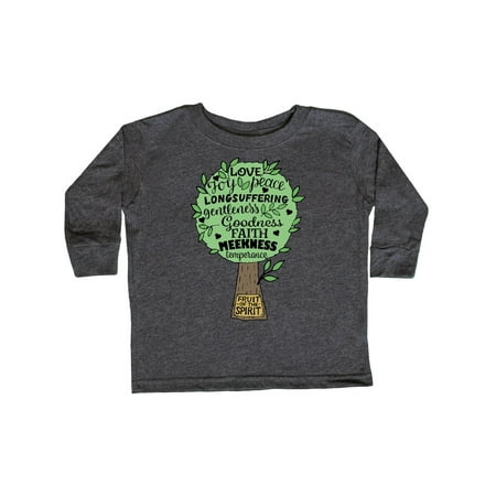 

Inktastic Fruit of the Spirit Bible Quote Gift Toddler Boy or Toddler Girl Long Sleeve T-Shirt