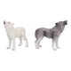 thumbnail image 2 of Modelo de lobo aullando, 2 piezas de acción de lobo aullando, modelo de lobo realista, juguete, figuras de lobo aullando meticulosamente diseñadas, 2 of 8