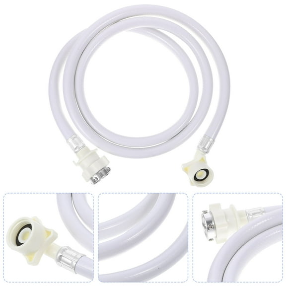NIYANGLE 1Pcs Certified White PVC Wash Machine Hose For Unobstructed Draining And 78.7In
