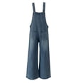 thumbnail image 4 of Stamzod Denim Jumpsuits for Women Casual Sleeveless Loose Baggy Overalls Jeans Pants Jumpers with Pockets Trendy 2026 Dark Blue XL, 4 of 9