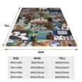 thumbnail image 3 of Manta de felpa suave con diseño de 101 dálmatas, para dormitorio, sala de estar, sofá, oficina, regalo para todas las estaciones para mujeres, hombres, niñas y niños, 3 of 7