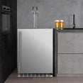 thumbnail image 2 of IceJungle Full Size Kegerator 2 Tap Draft Beer Dispenser, Stainless Steel, 2 of 7