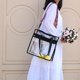 thumbnail image 3 of Bolsos De Hombro De Cuerpo Cruzado De Pvc Transparente Bolso De Compras Transparente Con 2 Correas De Hombro De Moda Ajustables Y Bolsillo Con Cremallera Cateissary AP008097-02, 3 of 6
