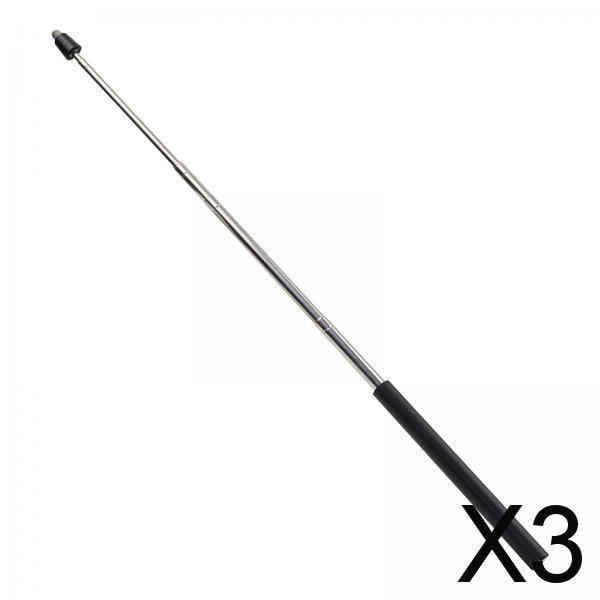 2x puntero extensible puntero Stick PPT pizarra eléctrica puntero de mano 3 piezas