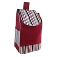 thumbnail image 3 of Bolsa de compras de tela Oxford perfecl carrito de mano plegable reutilizable resistente para carrito de servicios públicos rojo, 3 of 7
