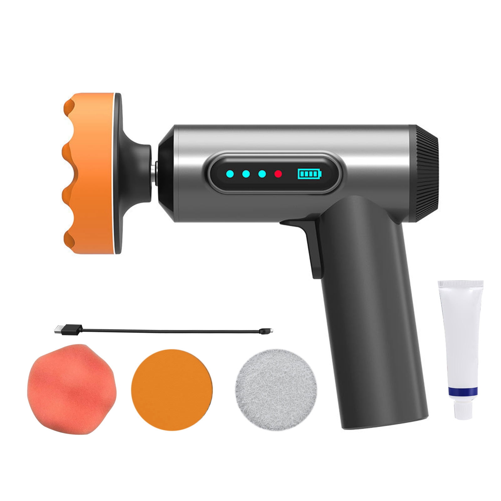 Car Polishing Machine, Cordless Buffer Polisher Kit USB Charging With Replaceable Polishing Disc For Car Paint Waxing Polishing Glass Polishing Floor Waxing