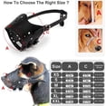 thumbnail image 3 of Bozal para perros Bozal de cuero antimordeduras Bozal para perros transpirable Bozal para perros para evitar ladridos (S), 3 of 5