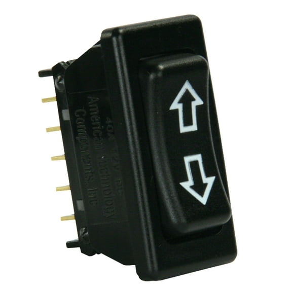 Valterra DG1715BVP In-Line Terminal Switch DPDT - Square 5-Pin, Black