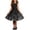 Black#2, variant on Yertdoel Girls Dresses Kids Halloween Print Sleeveless Back Zipper Stylish Dress Casual Cozy Cute Party Dress with Belt, 4-14 Years