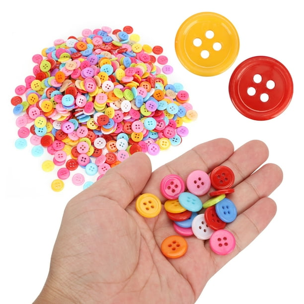 Botones Para Manualidades, 1000 Piezas De Botones De Color Mixto Botones Para Ropa Accesorios De Costura De 12 Mm Y 15 Mm Para Ropa Y Manualidades De Bricolaje