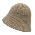 thumbnail image 1 of Gorro de invierno de punto para niñas, gorro de pescador para niños y niñas, gorro cálido unisex, circunferencia de aproximadamente 48-54 cm, color caqui, 1 of 7