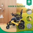 thumbnail image 2 of Mammoth Powerful Dual Motors Heavy Duty Electric Wheelchair, Comfortable 5" Thick Seat for Comfortable Riding Up To 12 miles & Easy Travelling - Gold Frame, 2 of 10