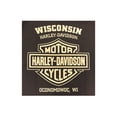 thumbnail image 2 of Harley-Davidson Mens Genuine Label B&S Long Sleeve T-Shirt, Dark Chocolate (3XL), Harley Davidson, 2 of 2