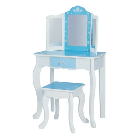 Teamson Kids Fashion Snow Flake Prints Gisele Dressing Table