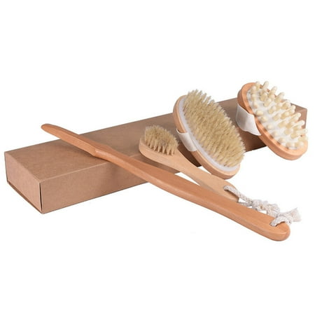 

4pcs Bath Brush Bath Tool Set Portable Taking Shower Tools Convenient Bathing Accessories Supplies for Home Daily Use