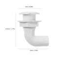 thumbnail image 2 of KAKOWELY Yacht Bilge Drain Rv Sewer Treatment Waterproof White 1Set, 2 of 8