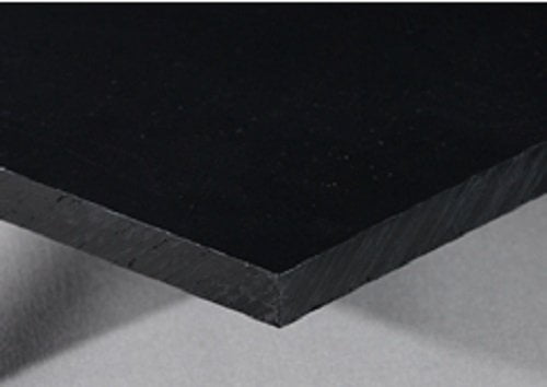 High Density Polyethylene Plastic Sheet 3/8” HDPE 0.375" x 12" x 18" Black 