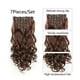 thumbnail image 4 of Extensiones de cabello con clip, 7 piezas, 22 pulgadas de largo, pelo sintético ondulado y rizado, cabello ondulado natural para mujeres y niñas, 4 of 5