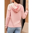 thumbnail image 4 of Sudadera con capucha Dokotoo de manga larga, punto gofrado, holgada, para mujer, 4 of 6