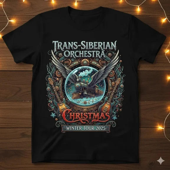 Trans-Siberian Orchestra Winter Tour Graphic Music Tee Unisex T-Shirt up to size 5XL