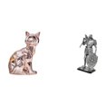 thumbnail image 1 of Estatua De Caballero Gato, Figura Decorativa, Escultura Animal, Arte Artesanal, Adorno De Resina, Figura Abstracta, Nórdica, Centro De Mesa De Oficina, Entrada, Gabinete, Chimenea, 1 of 8