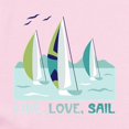 thumbnail image 2 of CafePress - Live,Love,Sail Body Suit - Baby Light Bodysuit, Size Newborn - 24 Months, 2 of 4