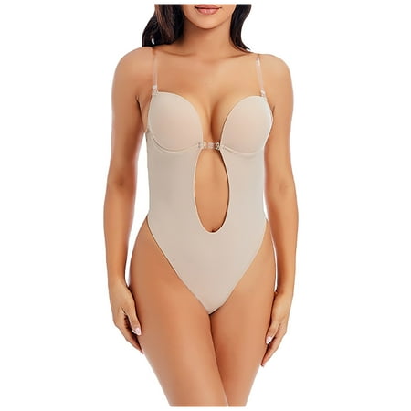 

Strungten Low Cut Backless Body Shaping Underwear Sexy Seamless Thong Tights Backless Body Shaping Bra