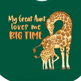 thumbnail image 4 of Inktastic My Great Aunt Loves Me Big Time Cute Giraffe Family Boys or Girls Baby Bib, 4 of 4