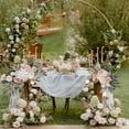 thumbnail image 6 of YIKA Festival Decorations Wedding Simulation Flower Welcome Flower Arched Flower Signboard Flower Table Photography Decoration Wedding Supplies Two Piece Set Bouquets Decoration, 6 of 6