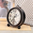 thumbnail image 5 of Relojes de escritorio, despertador de mesita de noche de estilo vintage para decoración del hogar, 5 of 5