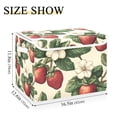 thumbnail image 5 of Yayeee Collapsible Cube Storage Bin with Lid Fabric Closet Decorative Basket with Handles, Beige Strawberry, 5 of 7