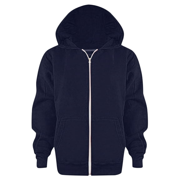 Kids Zip Up Hoodie Kids Hoodies For Boys Full Zip Long Sleeve Hooded Sweatshirts With Front Pockets Teens Comfortable School Tops