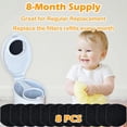 thumbnail image 5 of 8 Pack Odor Removing Refills for Ubbi Diaper Pail, Diaper Pail Odor Absorber Carbon Filter Refills to Keep Home Fresh, 5 of 6