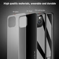 thumbnail image 3 of Dteck for Apple iPhone 14 Pro Max, Soft TPU Border Tempered Glass Back Cover Drop Resistant Scratch Resistant, Black, 3 of 7