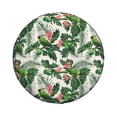 thumbnail image 4 of Spare Tire Cover, Cute Parrot Palm Leaf Green Wheel Cover Tire Covers For Trailers Car Truck Camper Universal Tire Covering Fits Diameter14"-17", 4 of 4