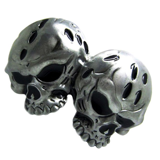 Cool Retro Metal Hebilla de cinturón Western Cowboy Rodeo Novedad Gürtelschnalle - Plata, 10.5 x 8cm BLESIY Hebilla de cinturón occidental vintage