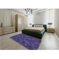 thumbnail image 4 of Ahgly Company Indoor Round Patterned Purple Monster Purple Area Rugs, 6' Round, 4 of 6