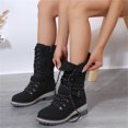 thumbnail image 7 of Casual Walking Boots, Women's Round Toe Side Zip Mid Calf Boots Casual Mid Height Boots with Fit and Supportive Sole for Jeans Leggings Commuting Shopping and Fall Winter Dress Boots, US-6/EU-36, 7 of 7