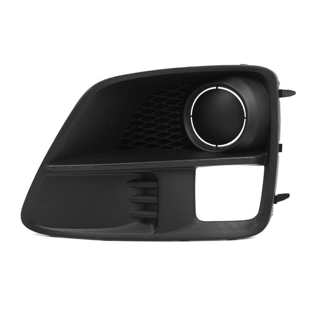 Black ABS Fog Light Cover Replacement for Subaru WRX 2015-2017, Driver Side (Left), Honeycomb Non-Permeable Design Without Fog Light Hole, Original Style, OEM Part Number 57731VA030, GZ.D186WL