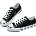 thumbnail image 1 of Zapatillas de lona de moda para mujer, lindas zapatillas bajas, cómodas zapatillas de lona para caminar para dama, 1 of 4