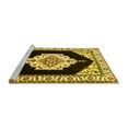thumbnail image 2 of Ahgly Company Machine Washable Indoor Rectangle Medallion Yellow Traditional Area Rugs, 2' x 4', 2 of 4