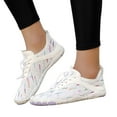 thumbnail image 4 of Summer Lightweight Womens Wading Sneakers Water Swimming Shoes Non Quick Dry Fishing Hiking Outdoor Breathable Footwear White 38, 4 of 7