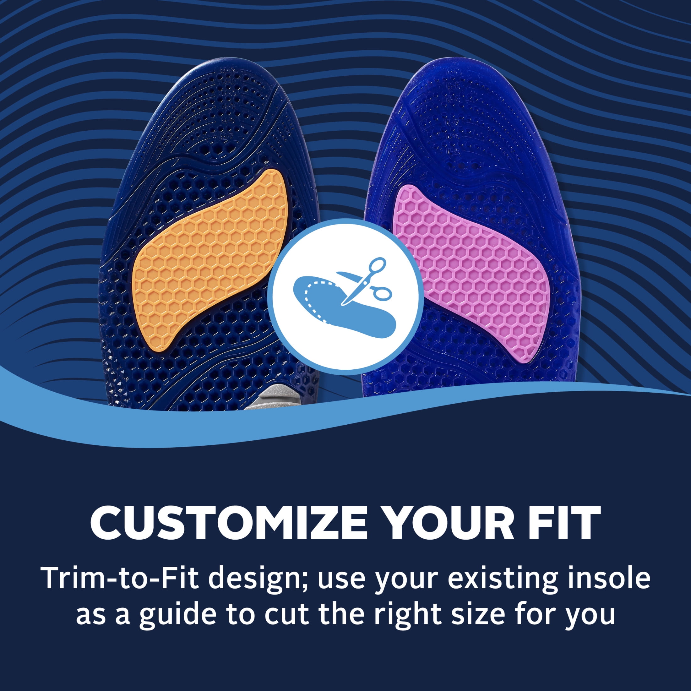 Airplus Comfort & Support Gel Insole for Men, 1 Pair, Size 7-13