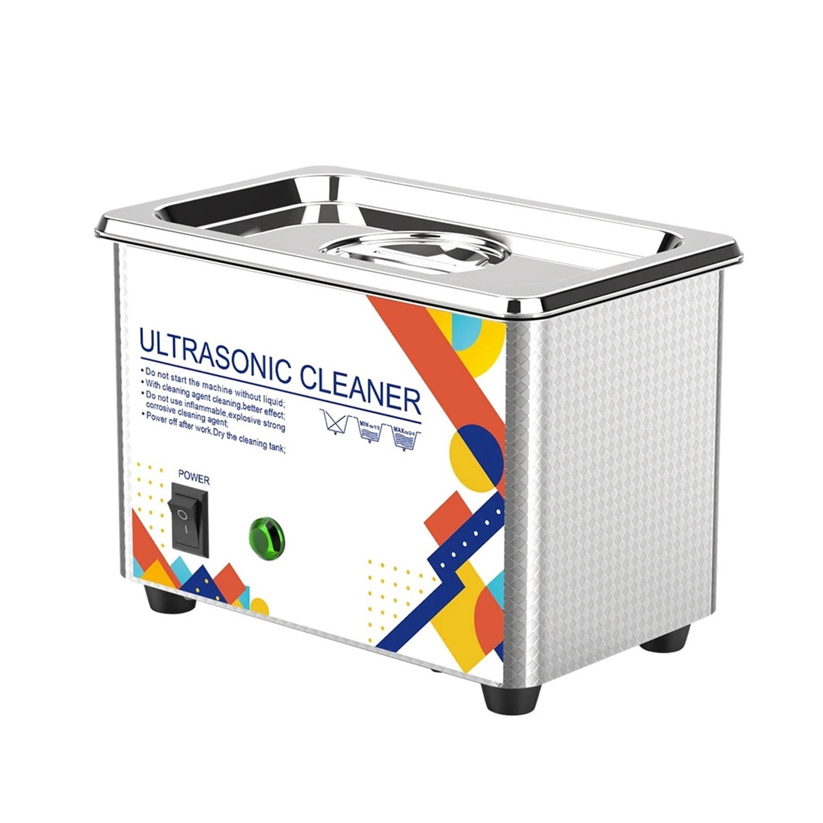 Ultrasonic Cleaner 800ML 1L 40KH 35W 60W Easy Operation Jewelry Glasses Makeup Washer Bath