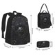 thumbnail image 2 of Disketp Ornate Dark Skull Book Mochila Estampada de Gran Capacidad con Lonchera y Estuche, Set de 3 Piezas para Estudiantes, 2 of 7